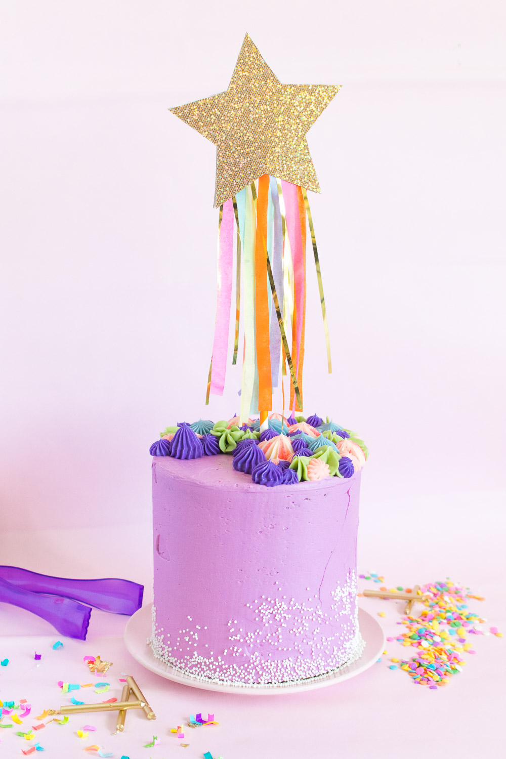 DIY Shooting Star Cake Topper | Club Crafted