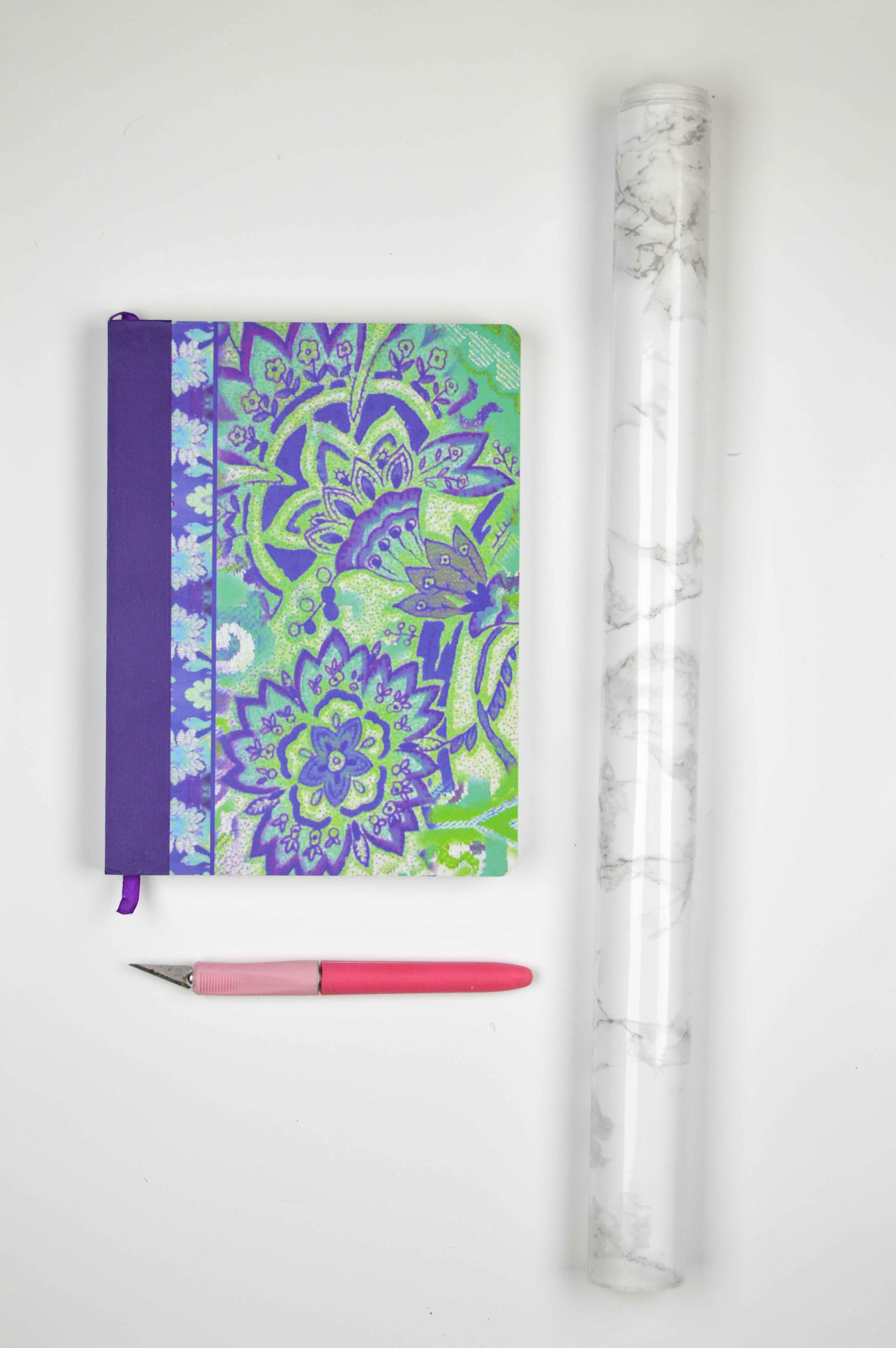 DIY Marbled Notebook | www.clubcrafted.com