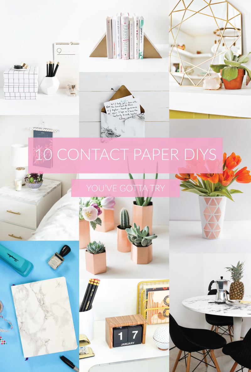 10 Contact Paper DIYs to Try | www.clubcrafted.com