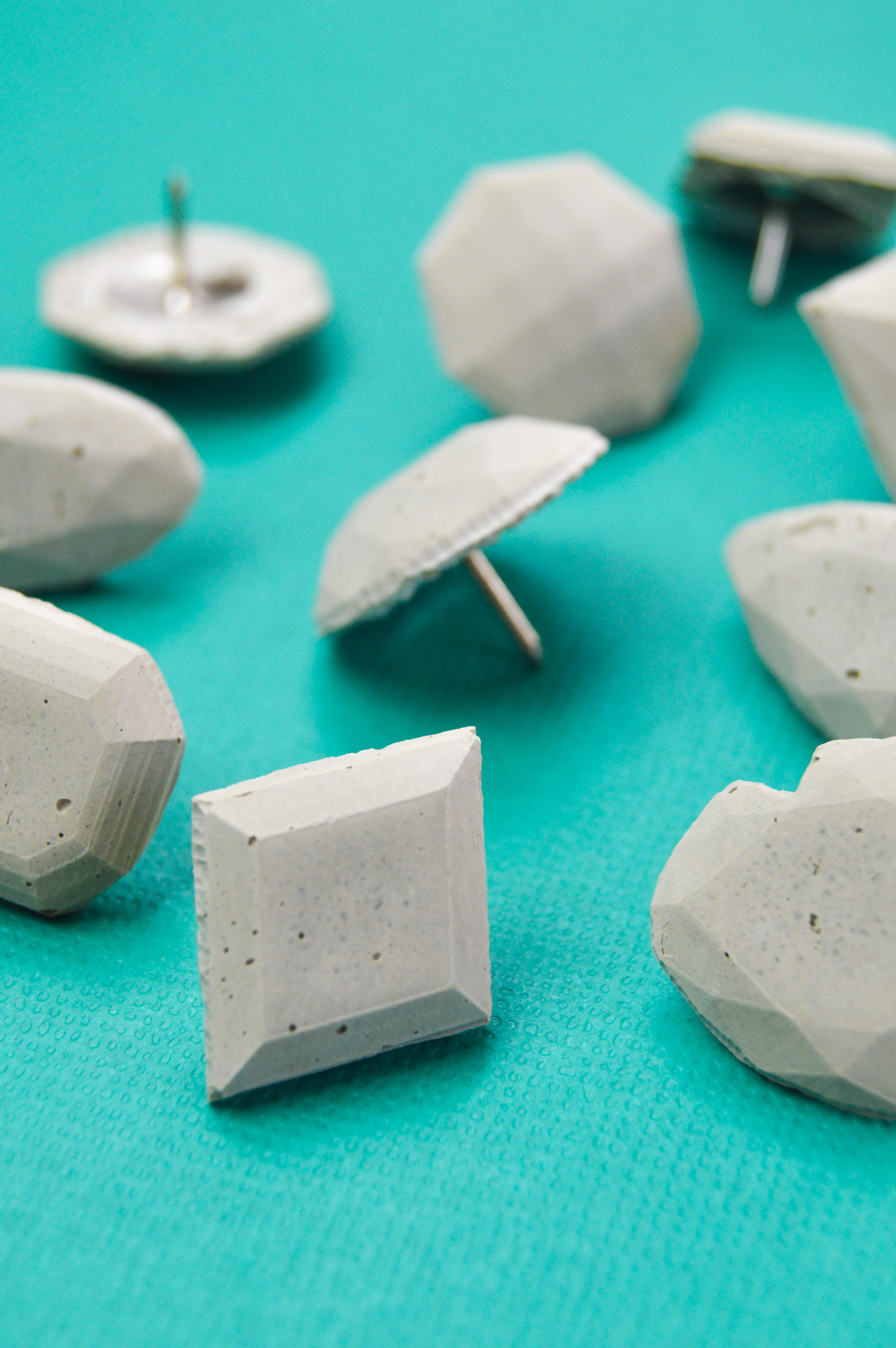 DIY Cement Gem Push Pins | Club Crafted