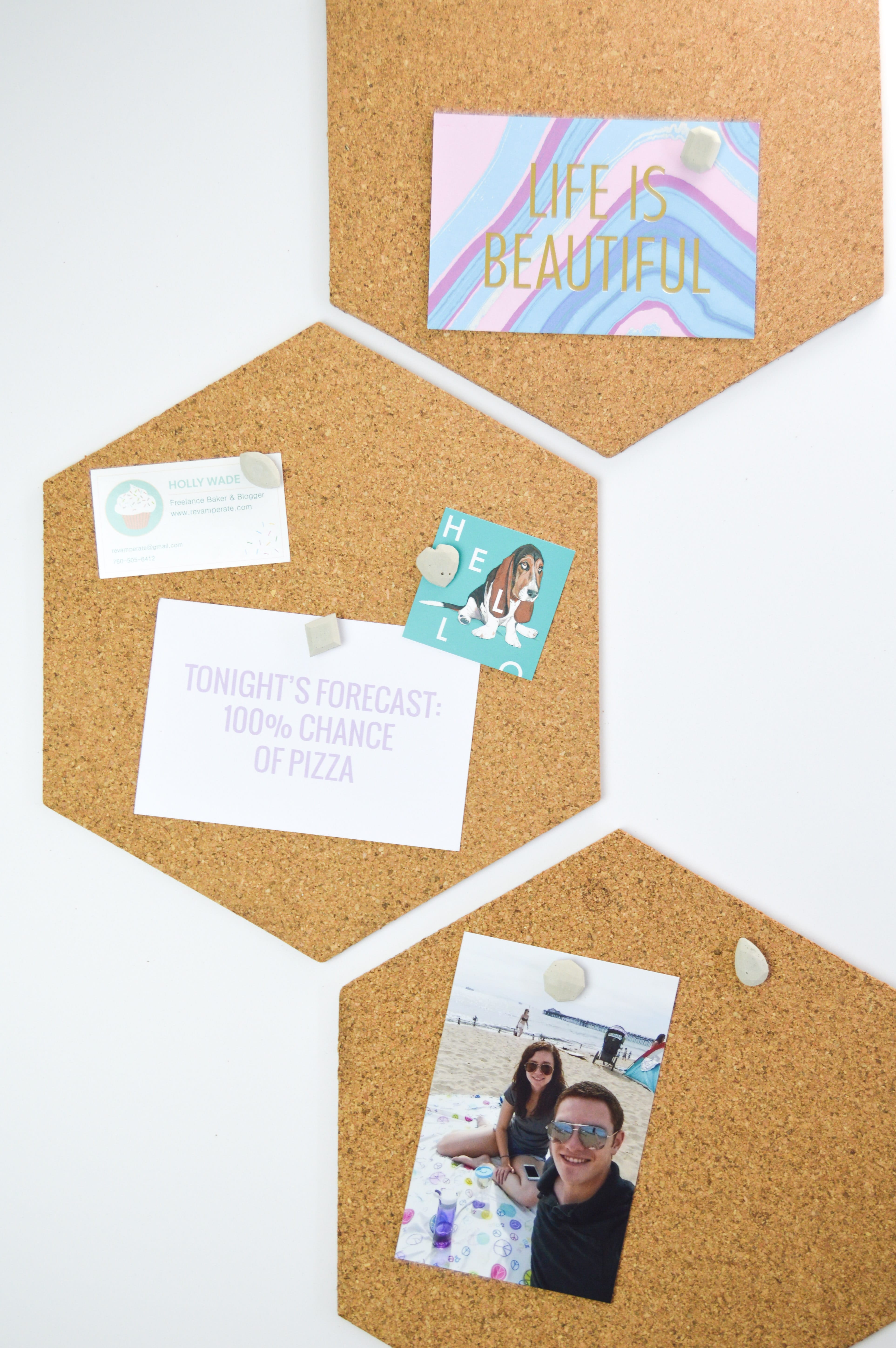 DIY Cement Gem Push Pins | www.clubcrafted.com