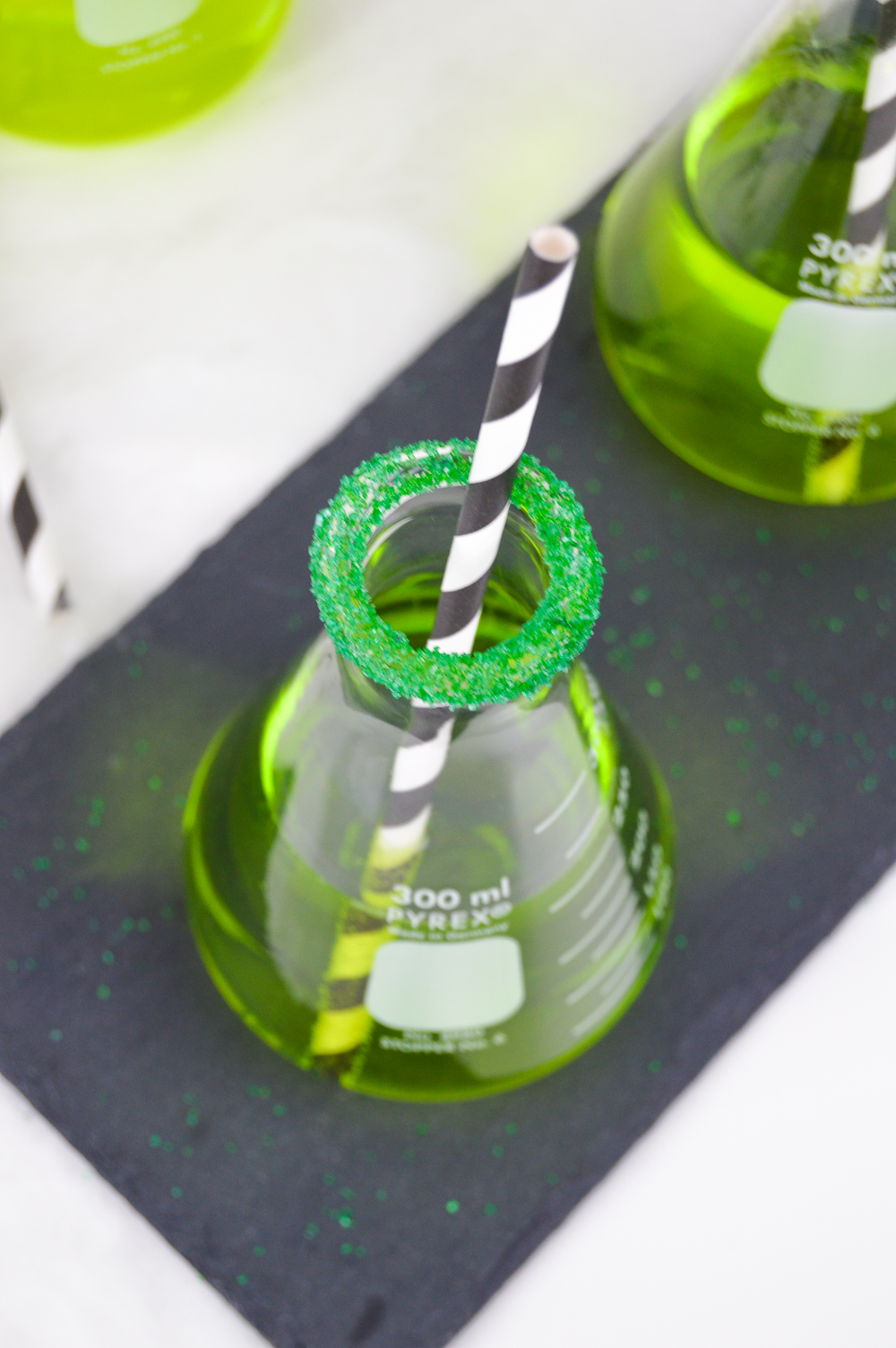 Green Chemical Cocktail for Halloween | Club Crafted