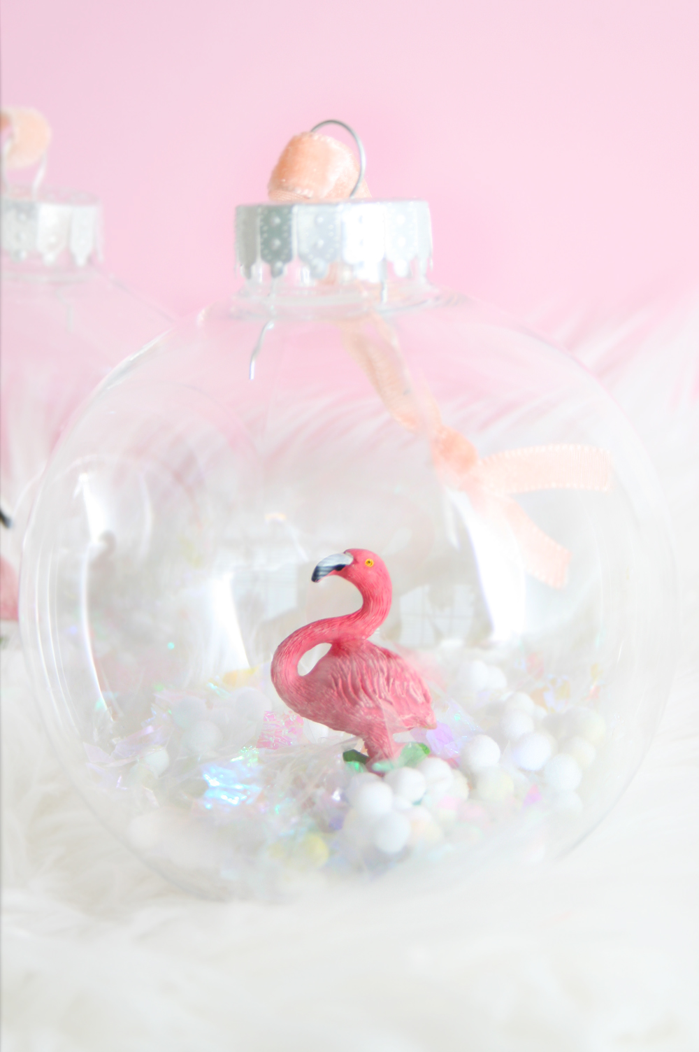 DIY Flamingo Snow Globe Ornament | Club Crafted