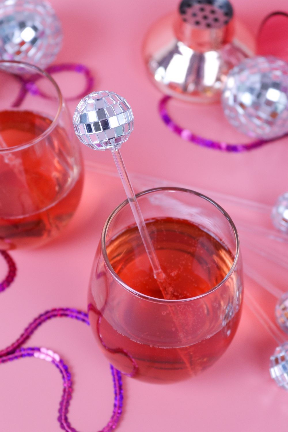 DIY Disco Ball Drink Stirrers