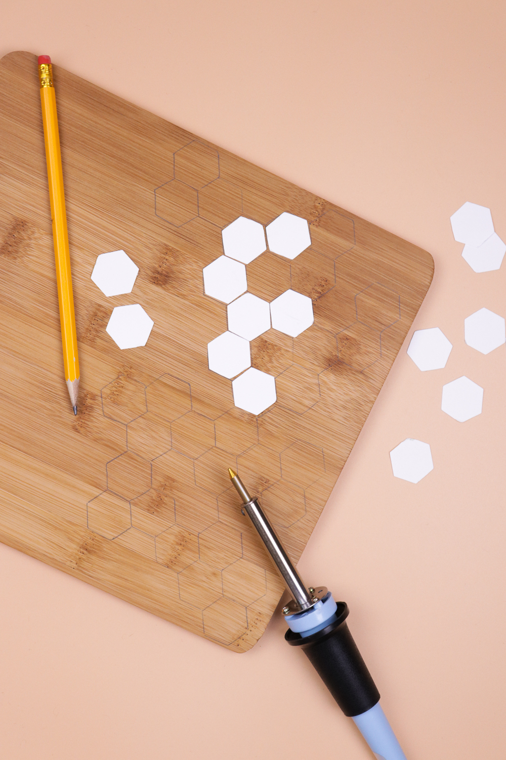    DIY Honeycomb Wood Burned Cutting Board | Club Crafted