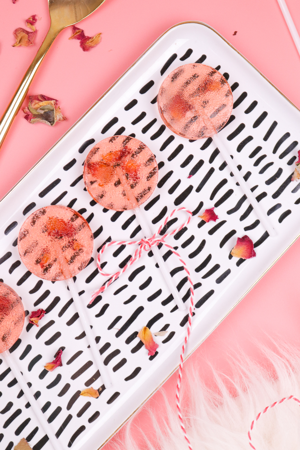 Homemade Rose Lollipops | Club Crafted