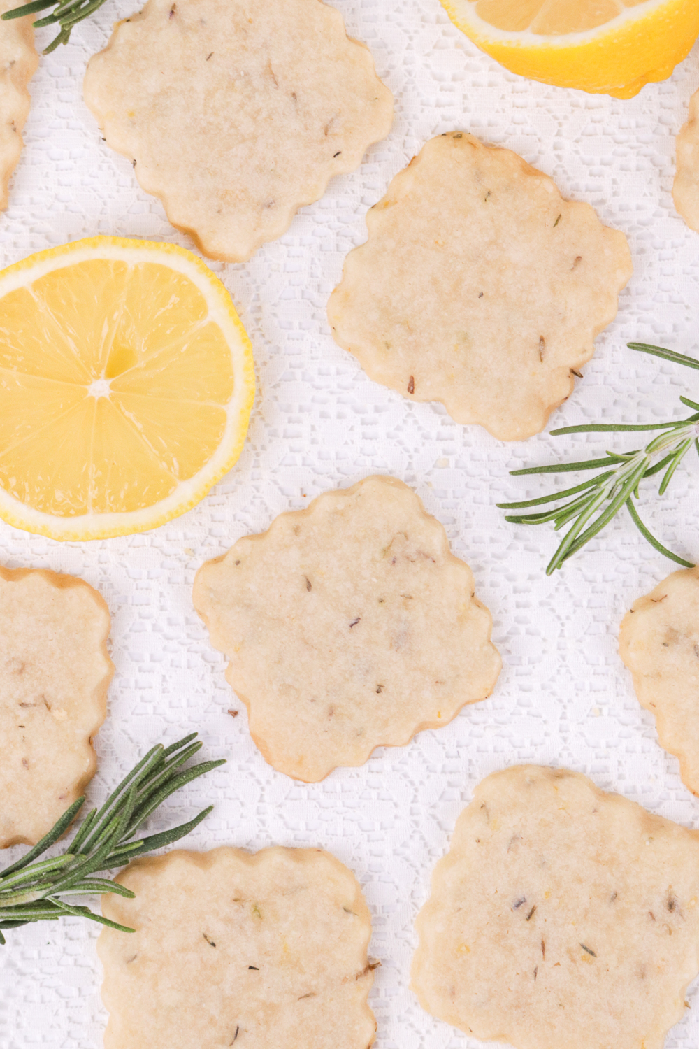 Lemon Rosemary Shortbread Cookies | Club Crafted