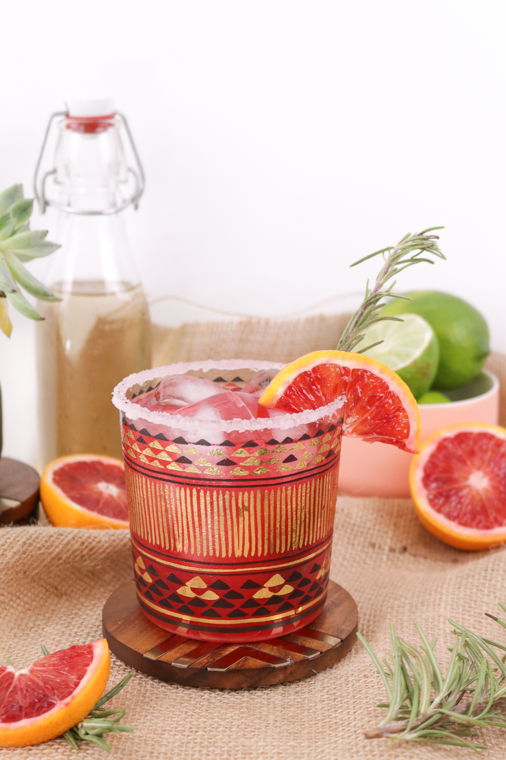 Rosemary Blood Orange Margaritas | Club Crafted