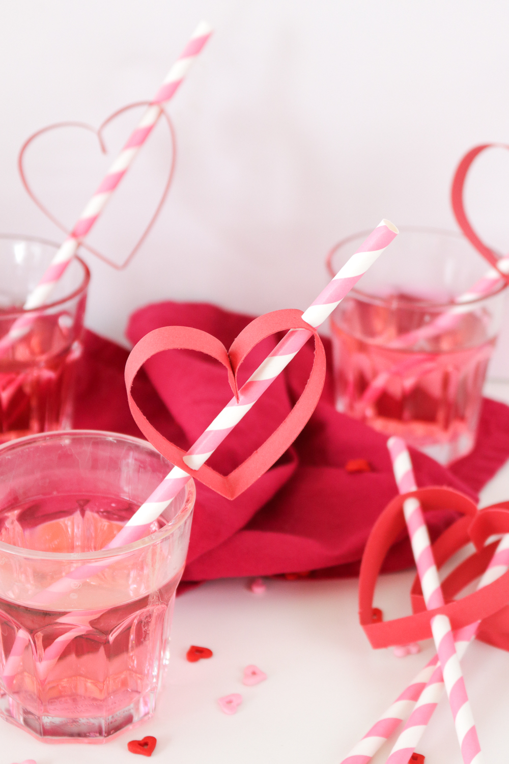 DIY Heart Straws for Valentine's Day