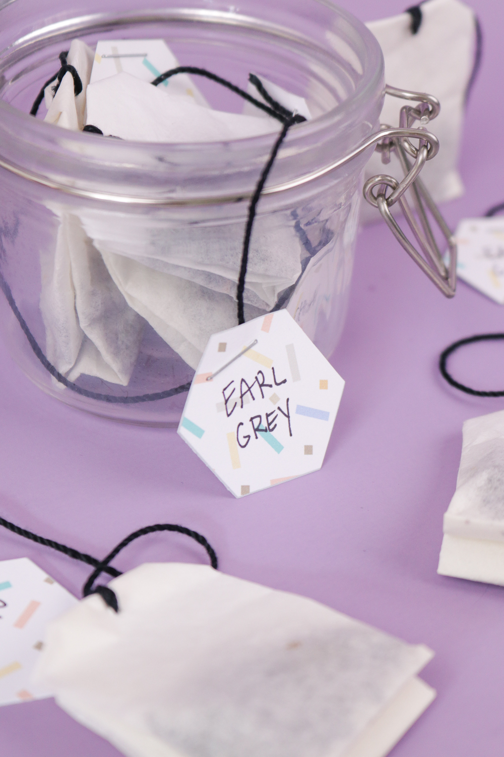 DIY Coffee Filter Tea Bags + Printable Tags | Club Crafted