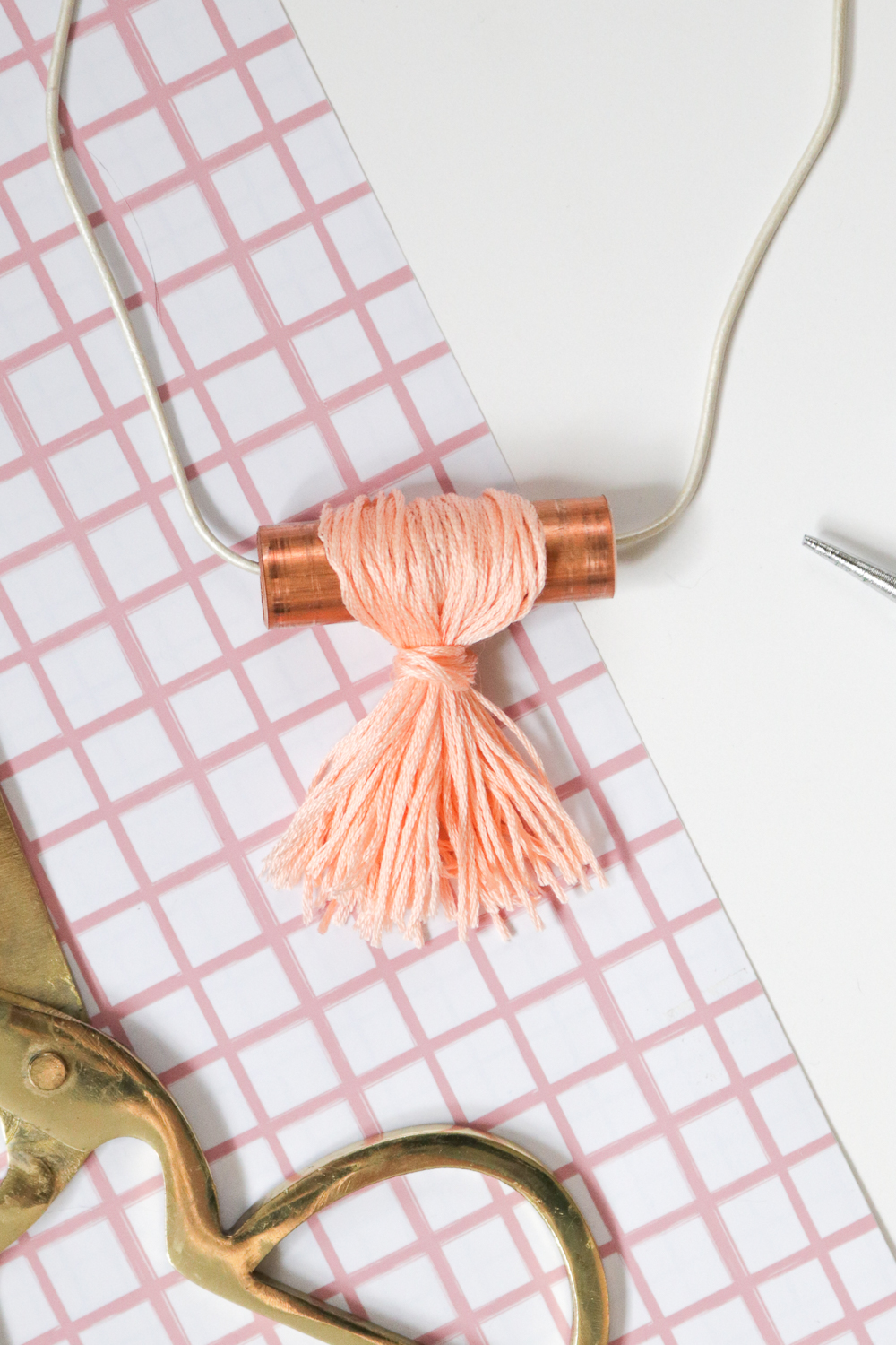 DIY Copper Pipe Tassel Necklace | Club Crafted