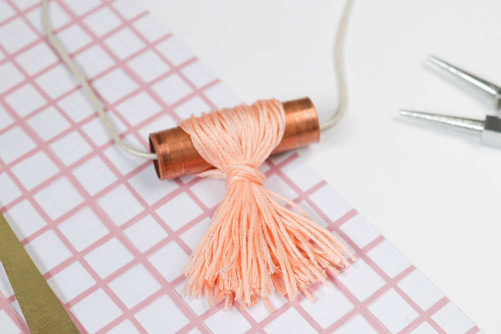 DIY Copper Pipe Tassel Necklace | Club Crafted