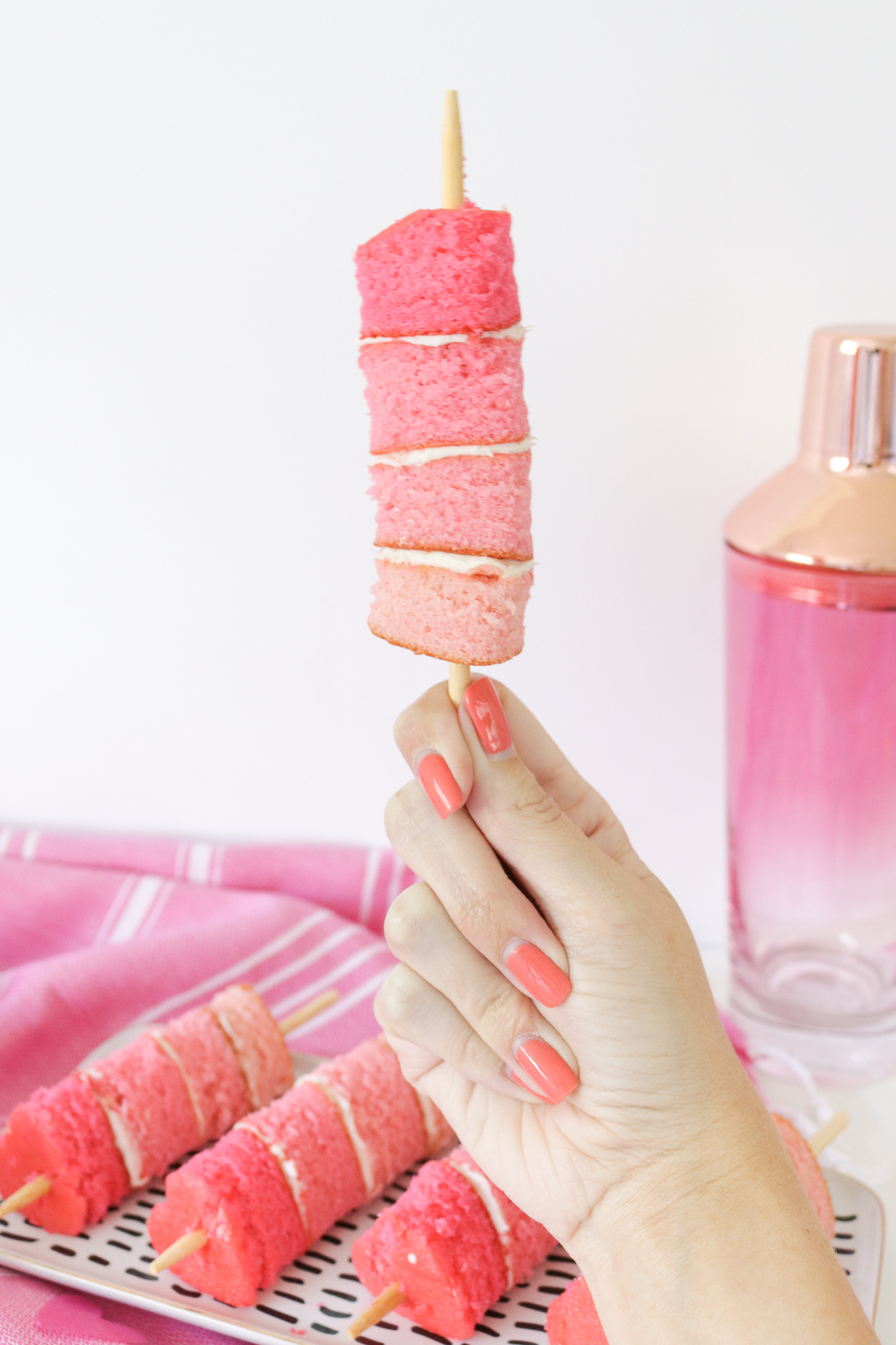 Ombre Cake Kabobs | Club Crafted