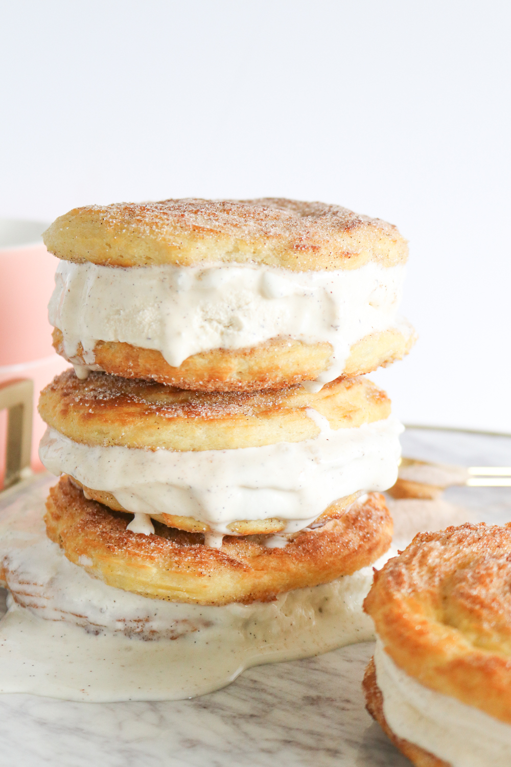 Baked Churro Ice Cream Sandwiches | Club Crafted