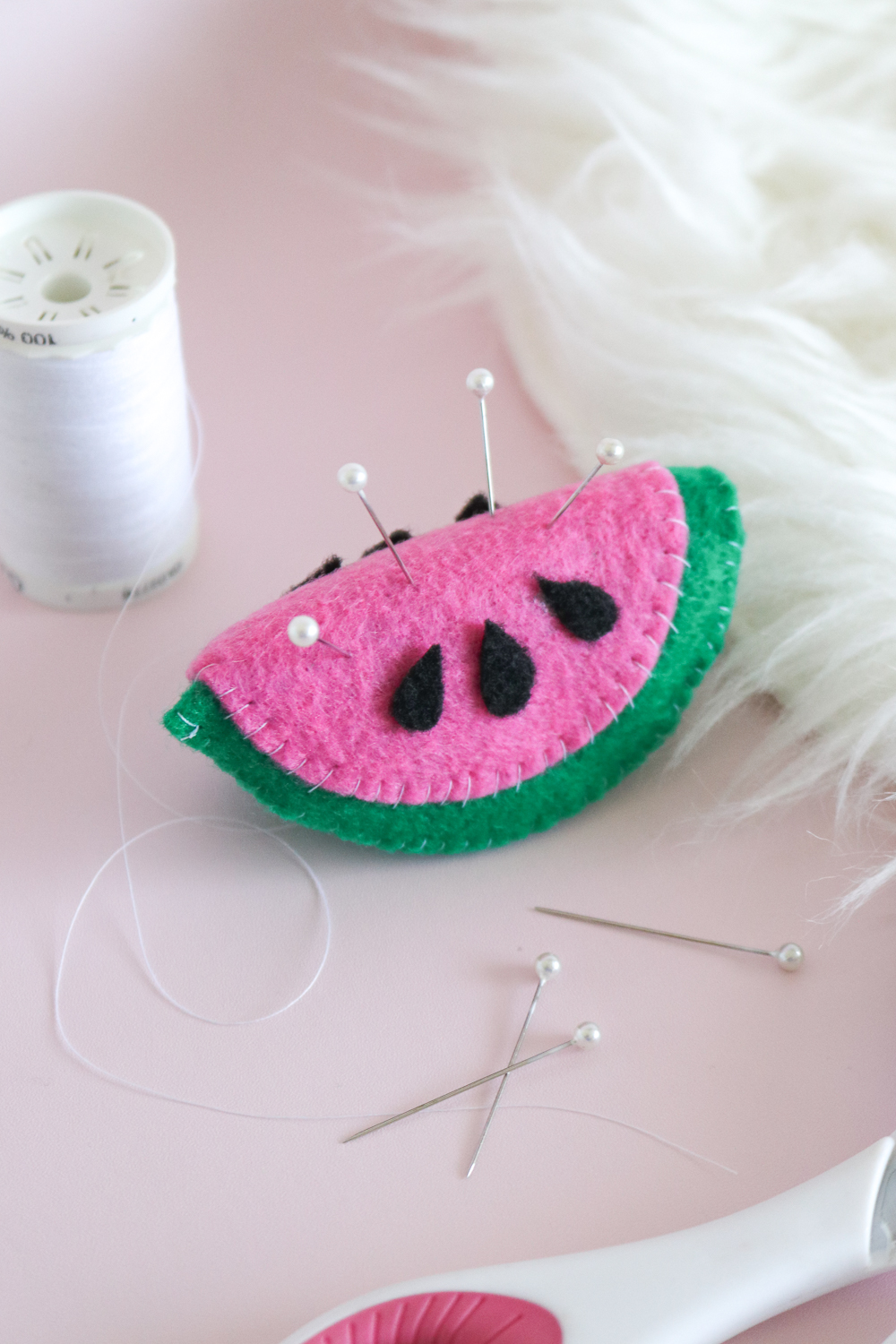 DIY Watermelon Pin Cushion