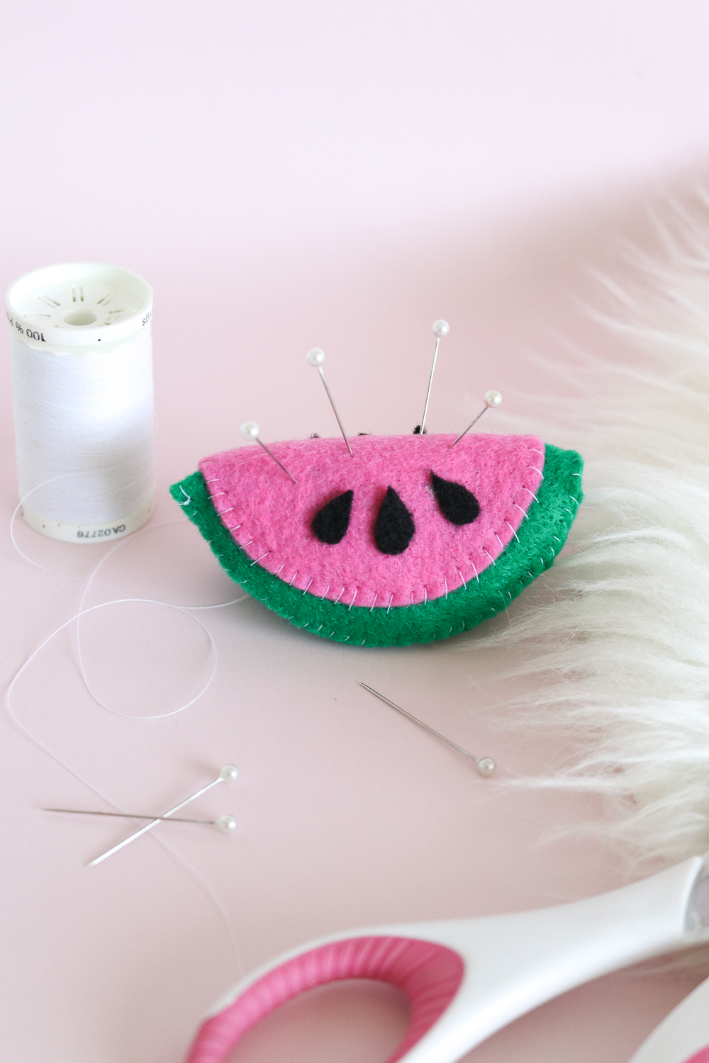 DIY Watermelon Pin Cushion | Club Crafted