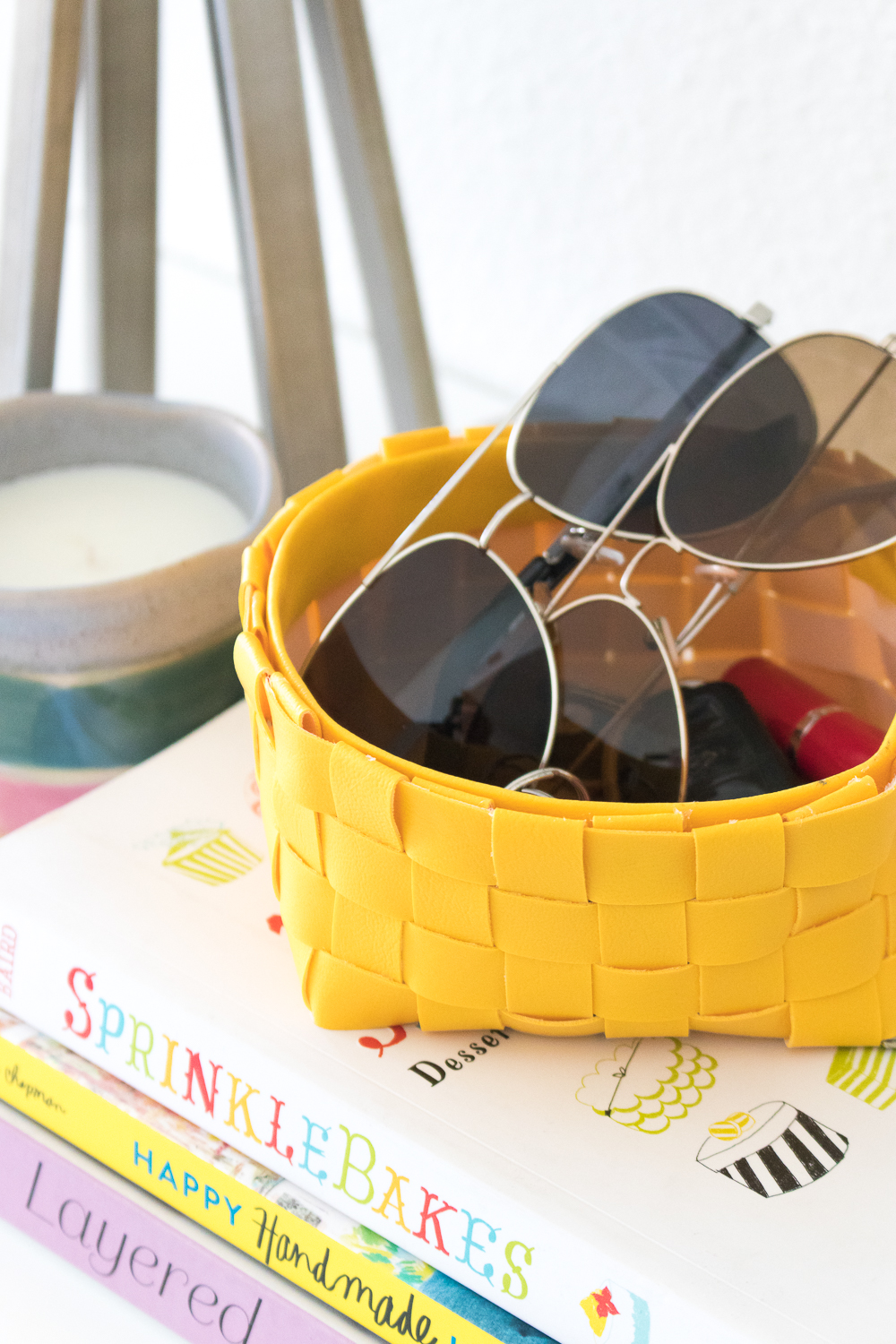 DIY IDEA: Woven leather storage baskets - homes+ 