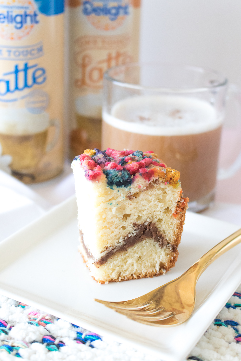 A Latte's BFF: Colorful Coffee Cake Recipe | Club Crafted