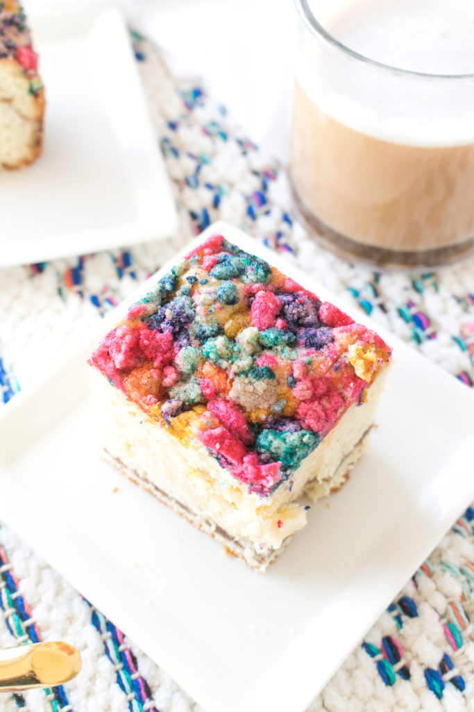 A Latte's BFF: Colorful Coffee Cake Recipe | Club Crafted