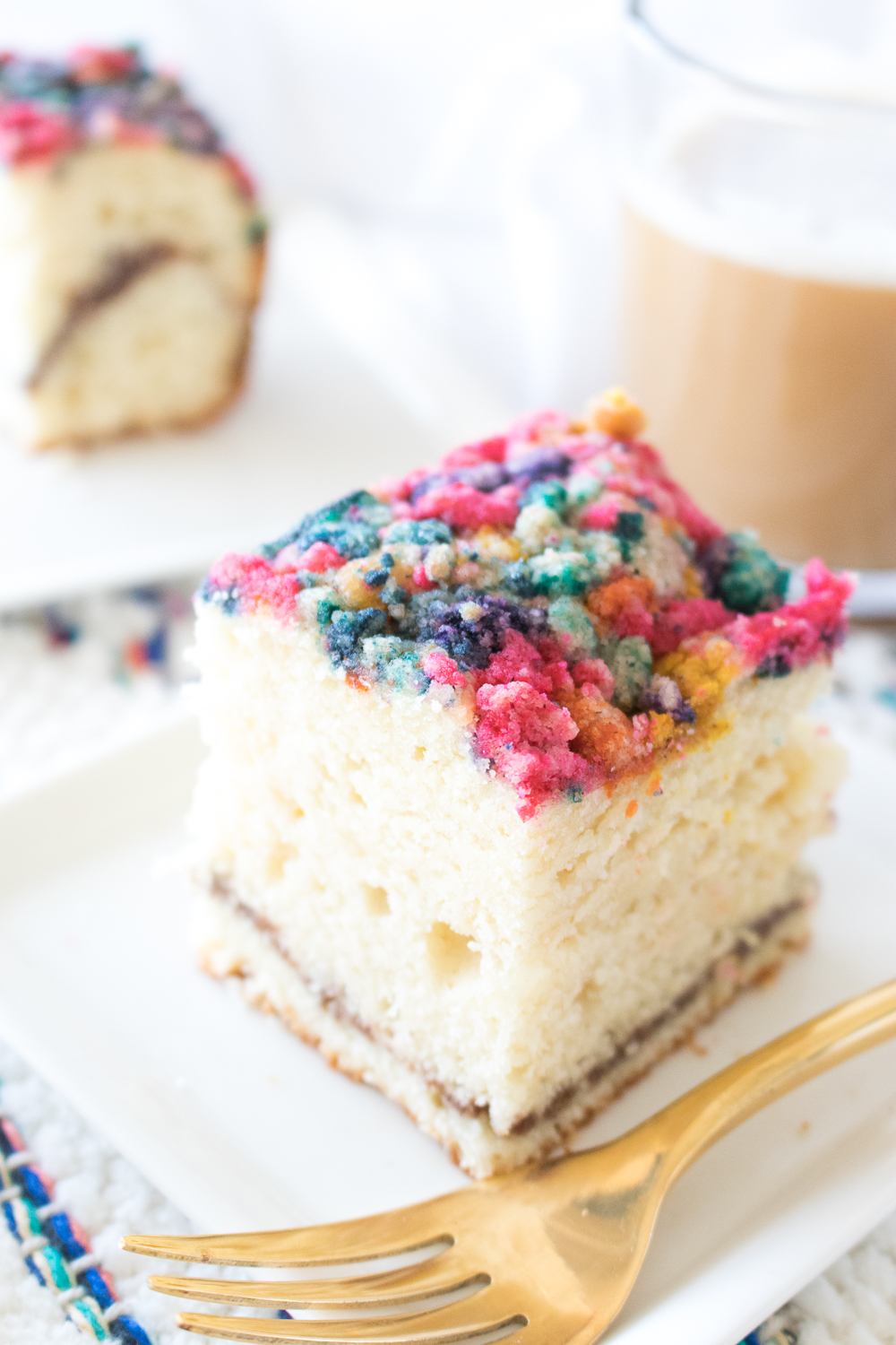 A Latte's BFF: Colorful Coffee Cake Recipe | Club Crafted