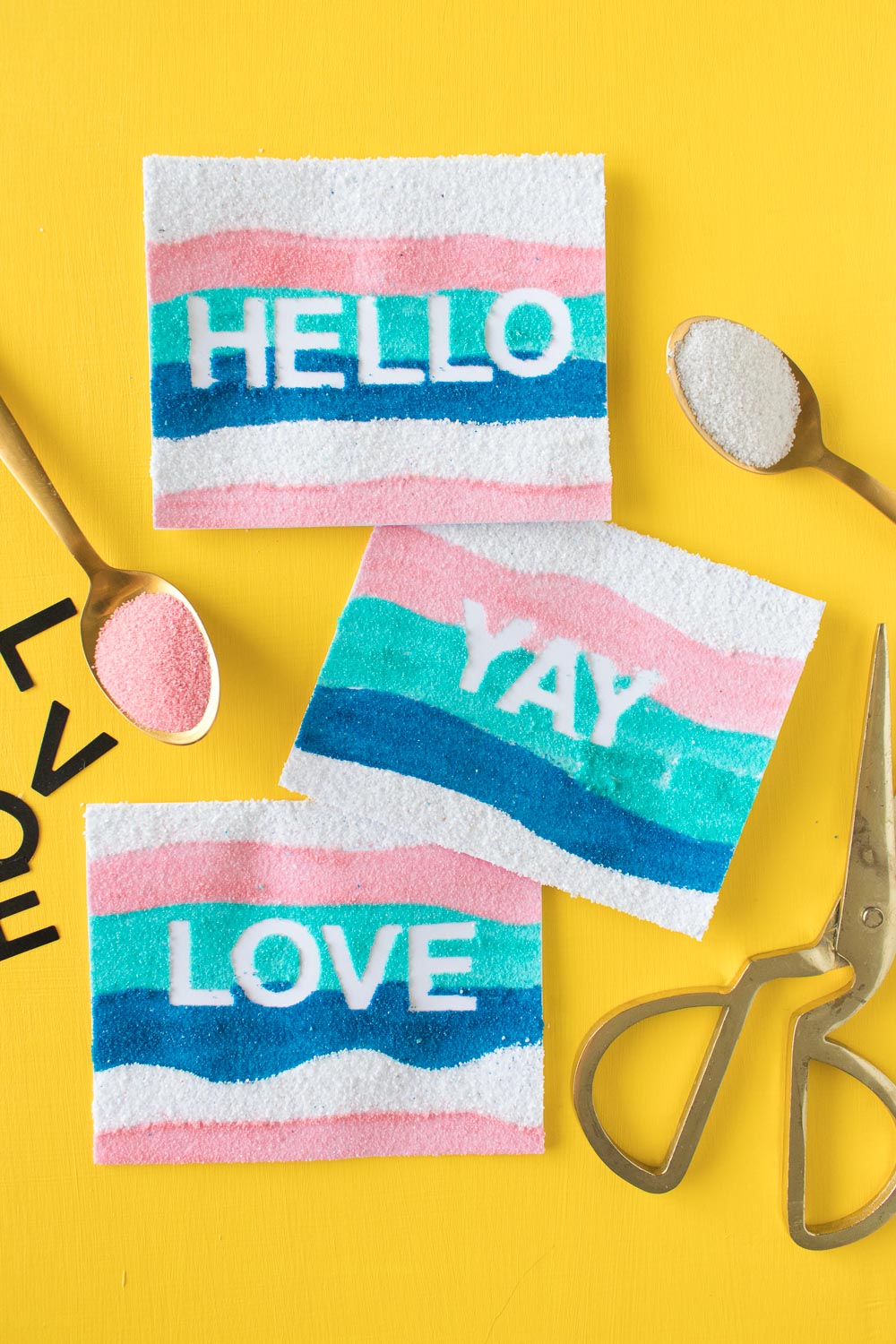 DIY Sand Art Cards | Club Crafted