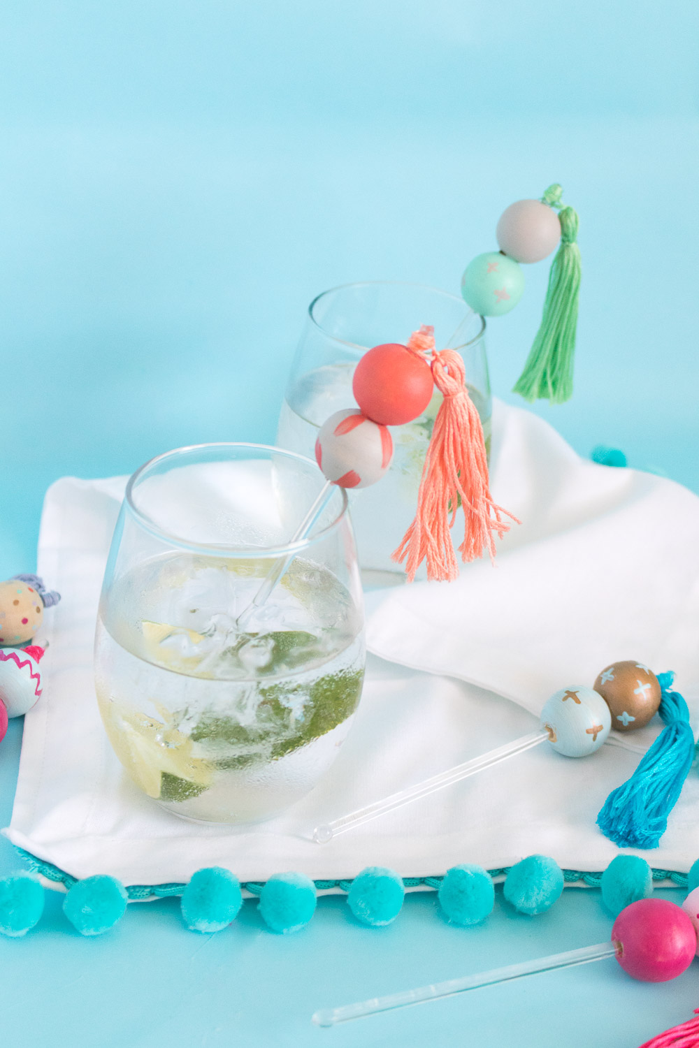 DIY Disco Ball Drink Stirrers