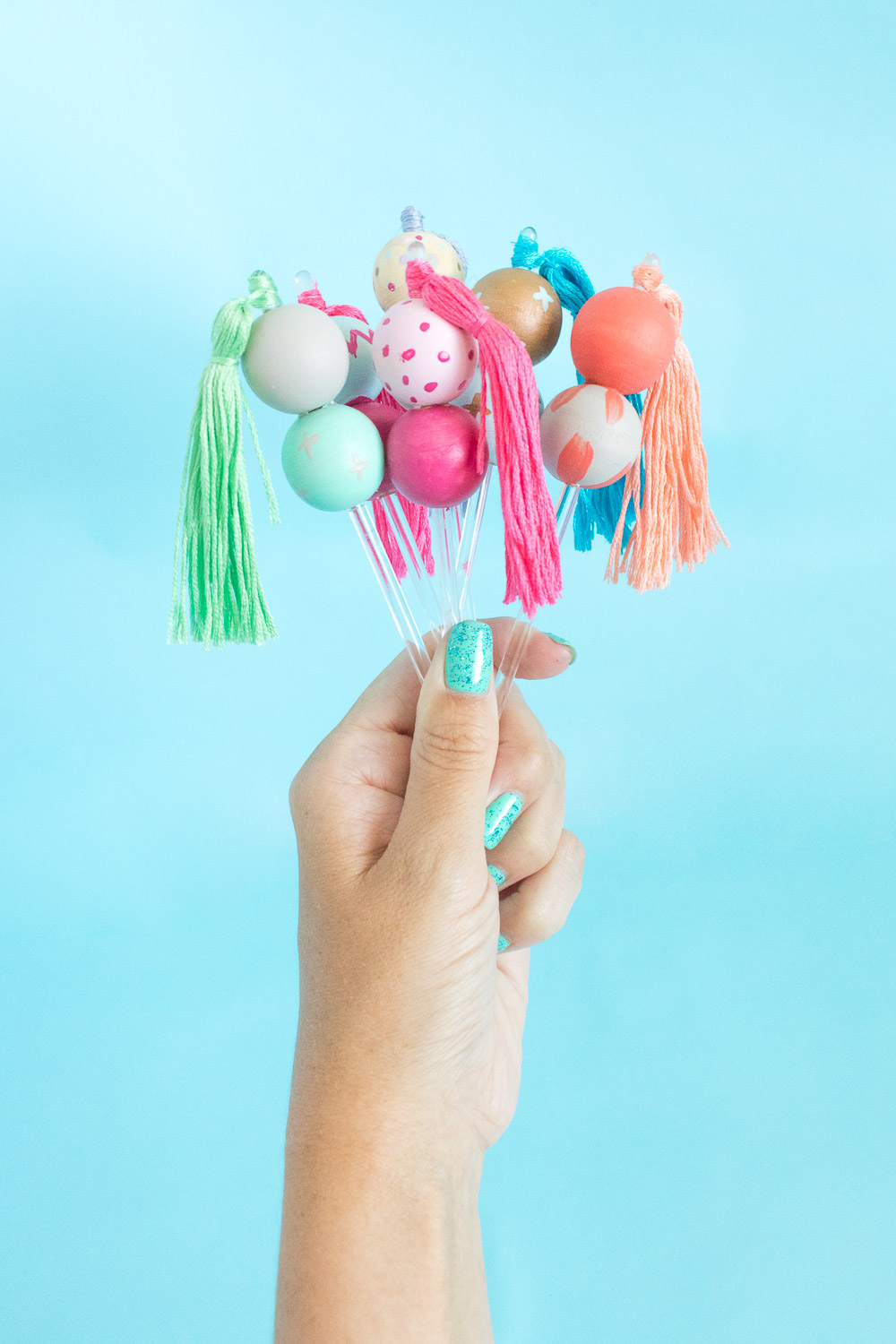 DIY Bead & Tassel Drink Stirrers | Club Crafted