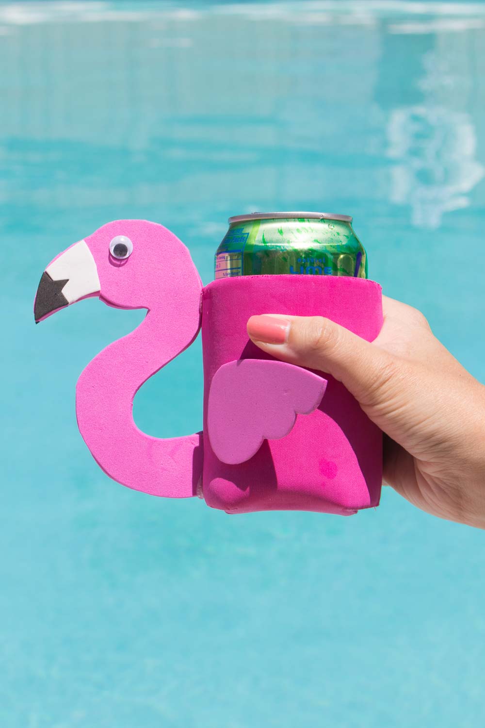 Deco Flamingo Personalized Can Coolers