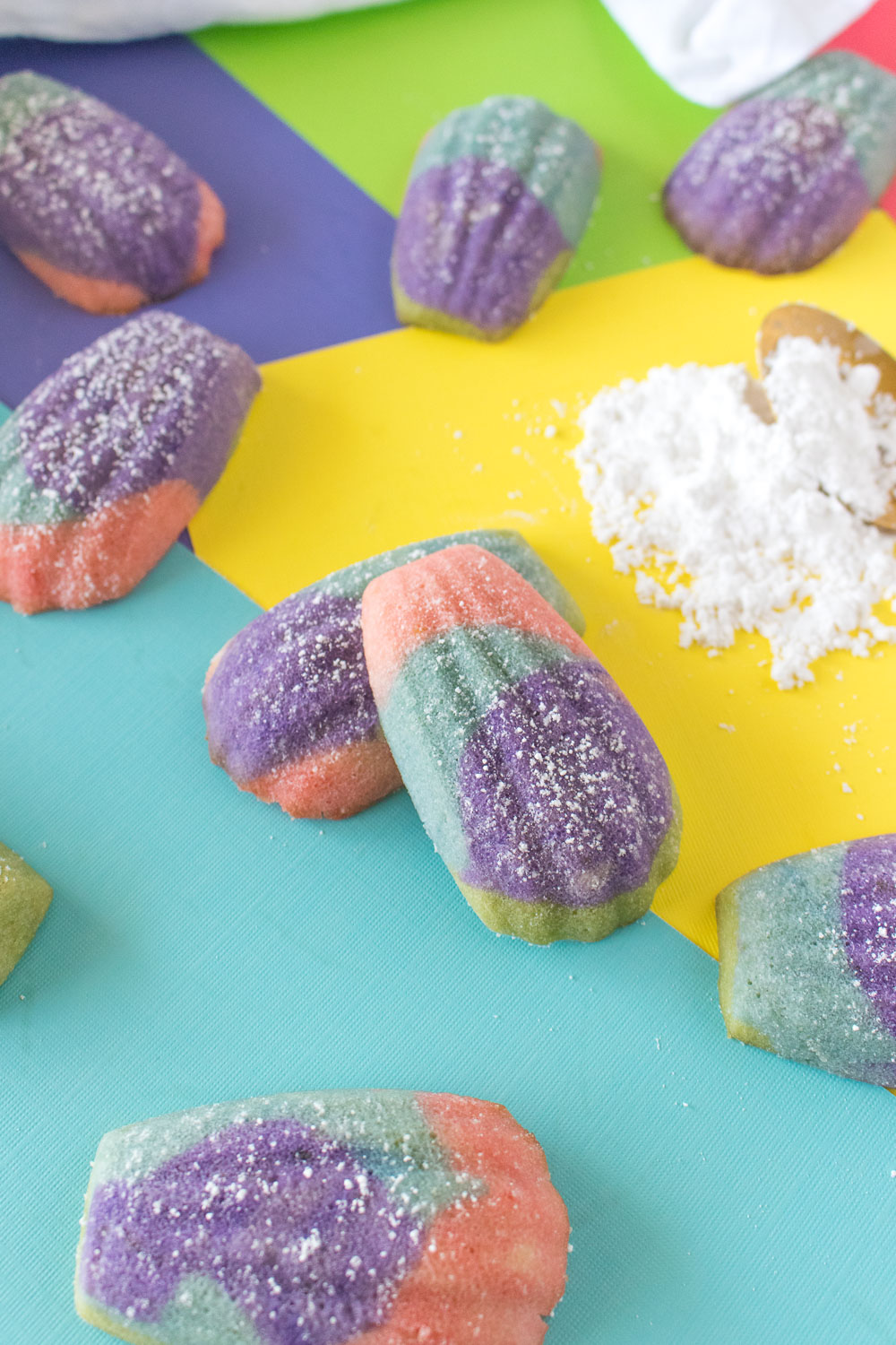 Color Block Madeleines (French Butter Cakes) | Club Crafted