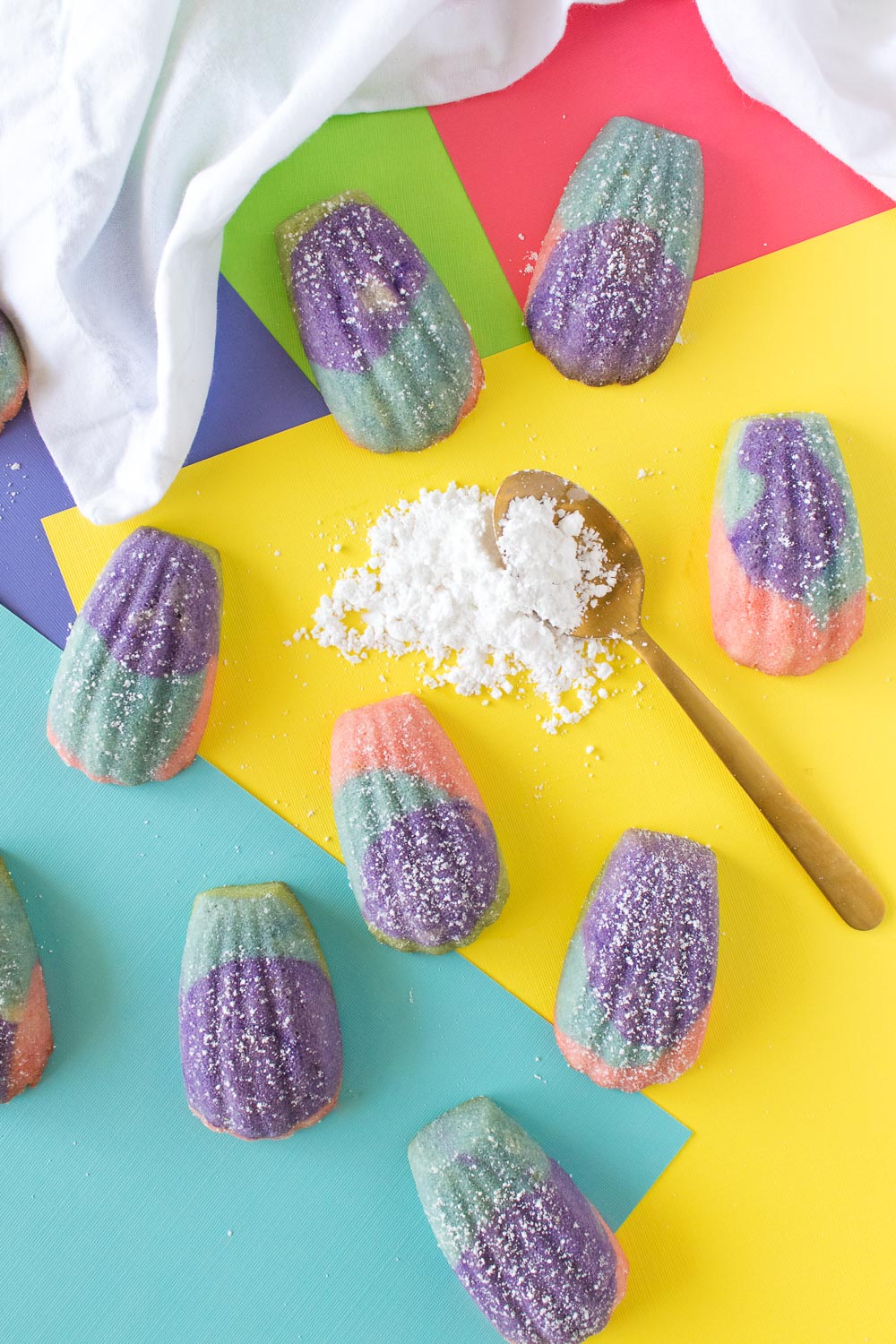 Color Block Madeleines (French Butter Cakes) | Club Crafted