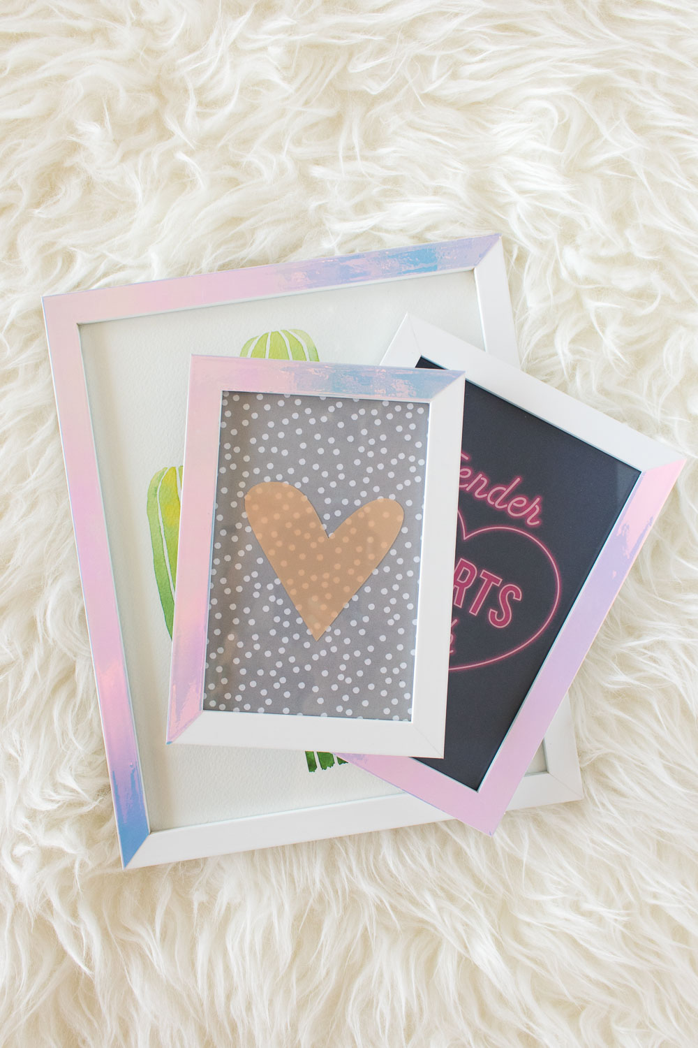 DIY Holographic Photo Frames | Club Crafted