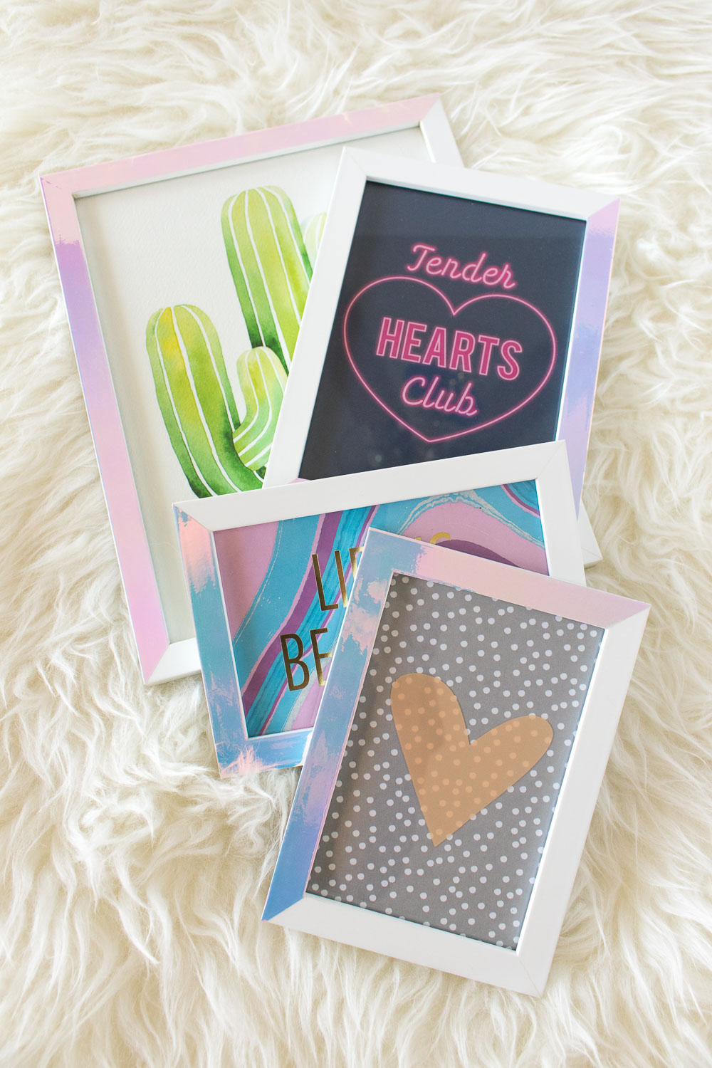 DIY Holographic Photo Frames | Club Crafted