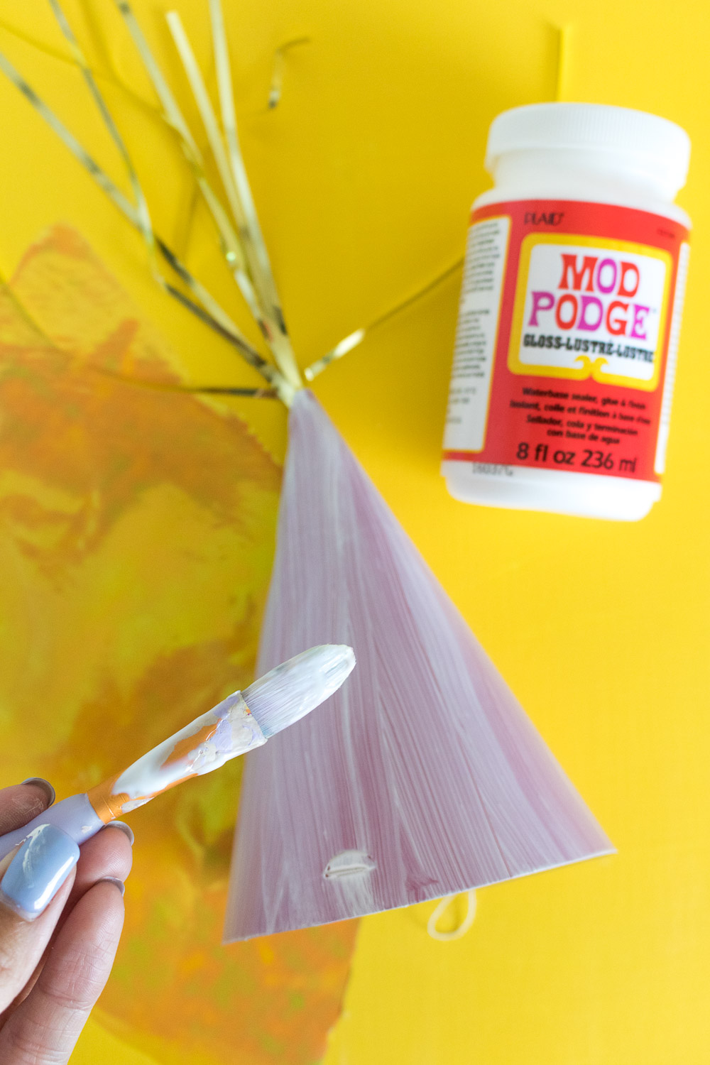 DIY Iridescent Party Hats | Club Crafted