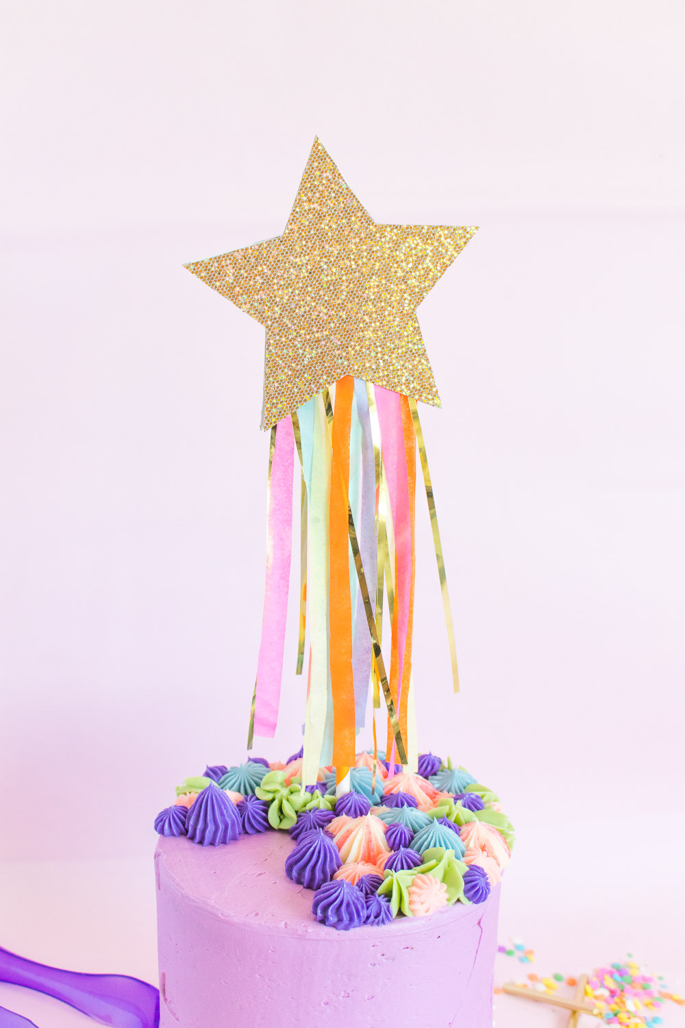 DIY Shooting Star Cake Topper | Club Crafted