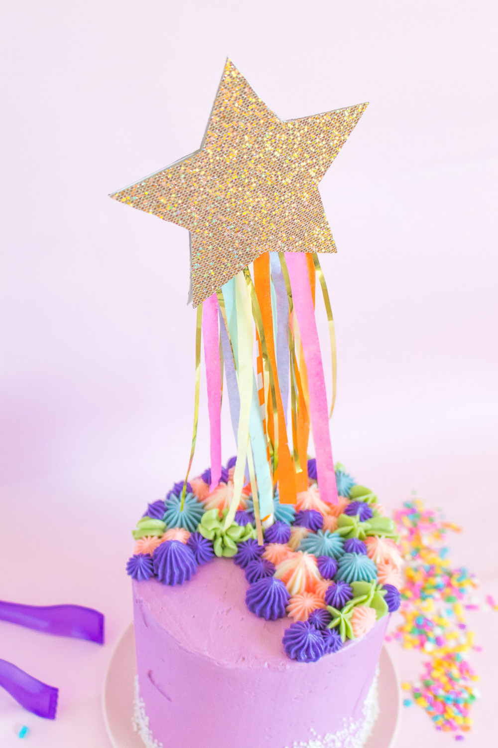 DIY Shooting Star Cake Topper | Club Crafted