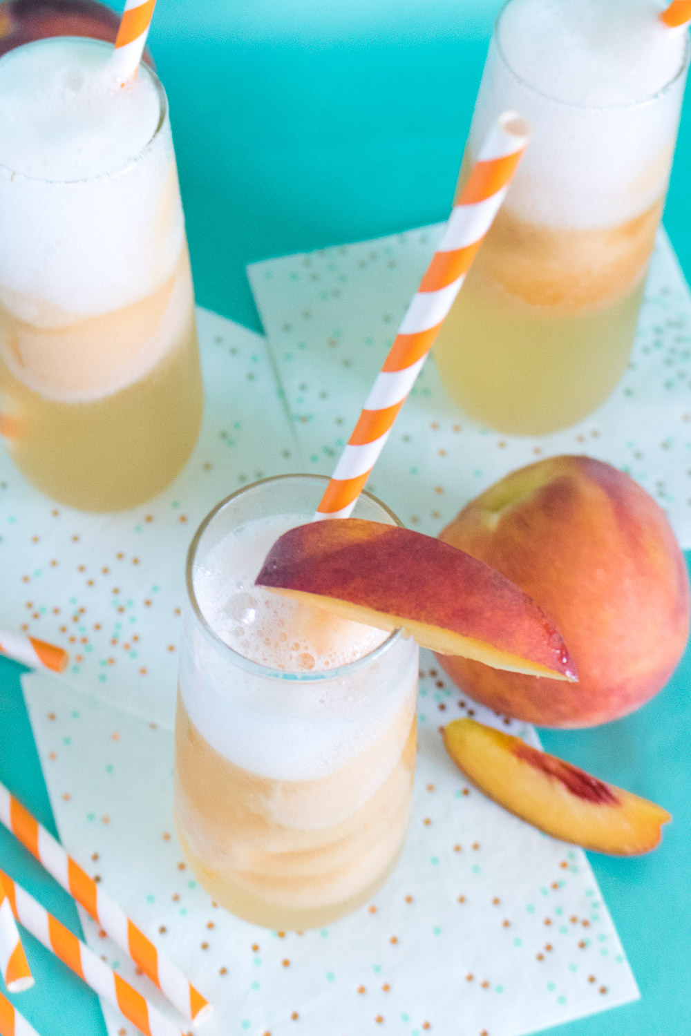 Sparkling Peach Floats | Club Crafted