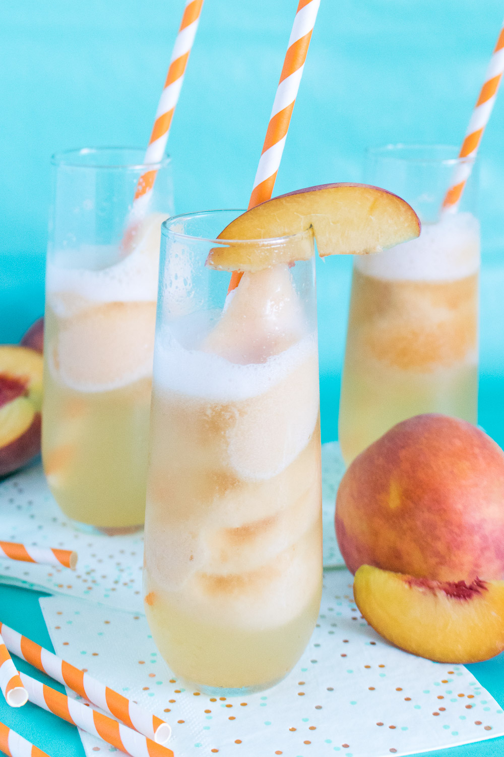 Sparkling Peach Floats | Club Crafted