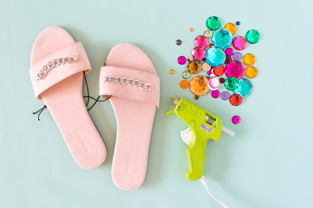 diy bling flip flops