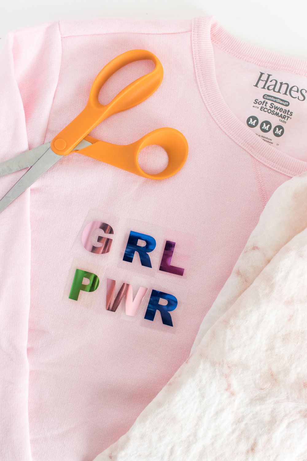 DIY Foiled Girl Power Sweatshirt | Club Crafted