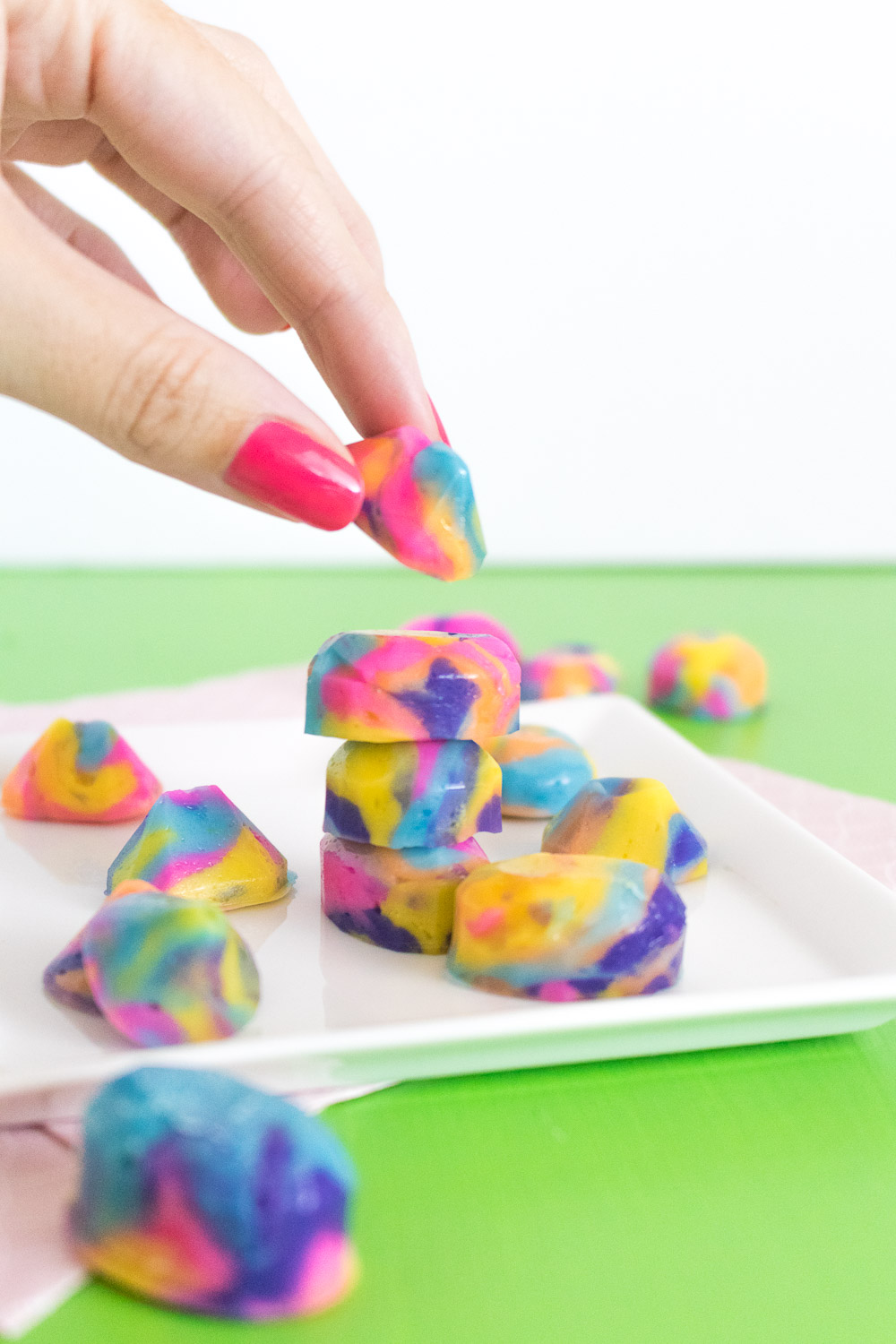 Tie Dye Butter Mint Gems | Club Crafted