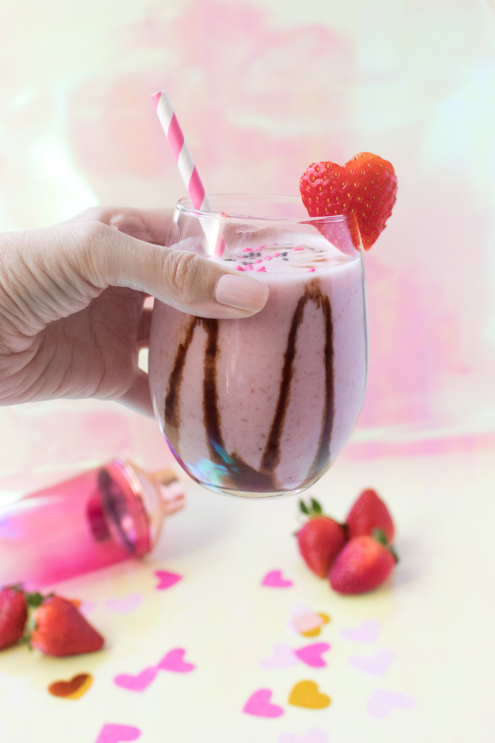 Chocolate Covered Strawberry Cocktail for Valentine's Day | Club Crafted