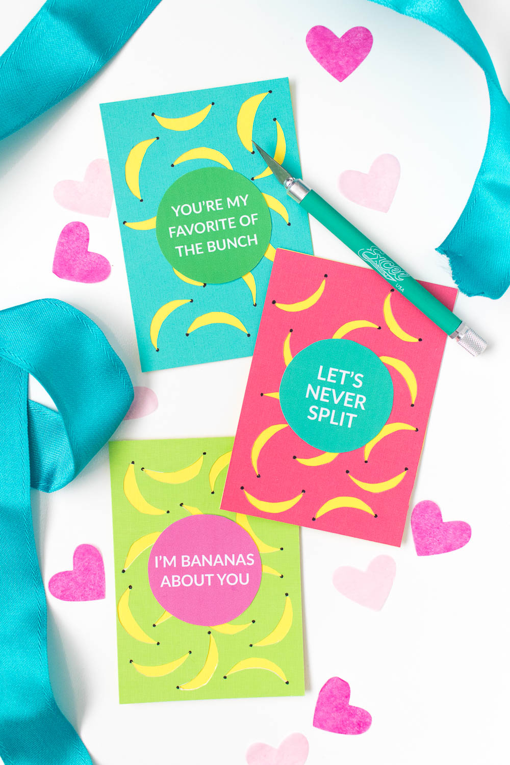 DIY Banana Valentines + a Free Printable! | Club Crafted