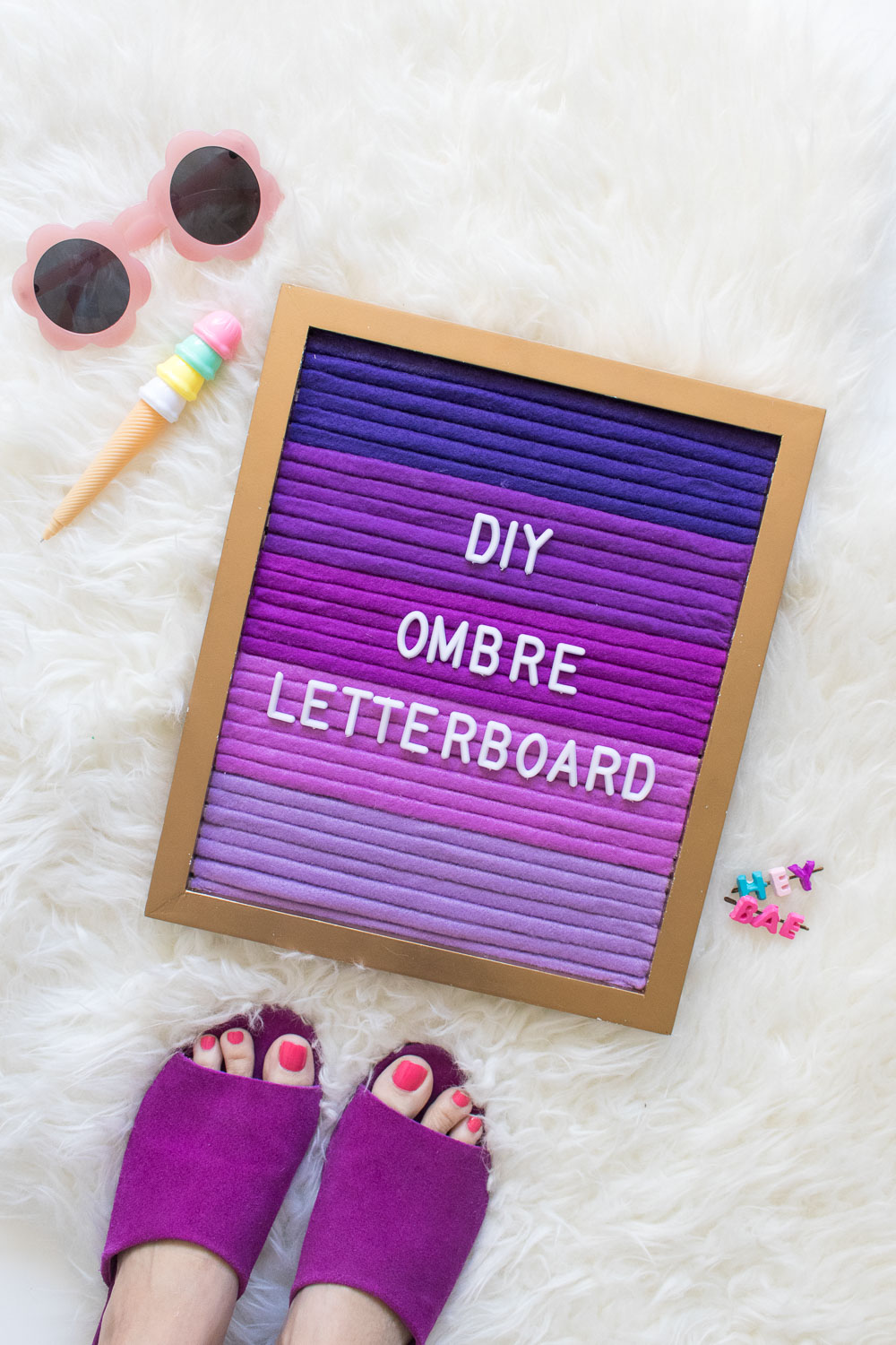 DIY Ombre Letterboard | Club Crafted