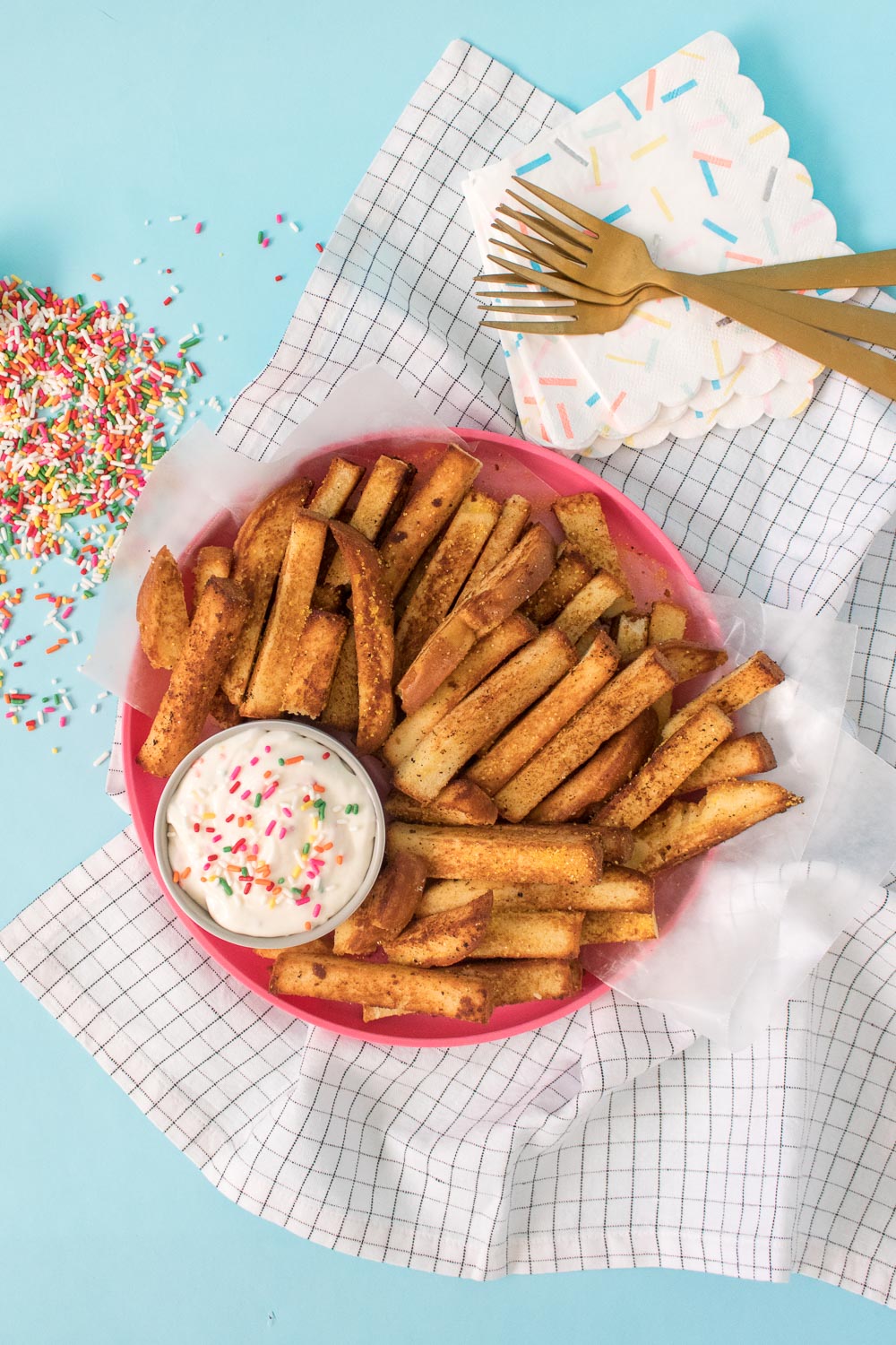 Cake Fries + Frosting Dipping Sauce | Club Crafted