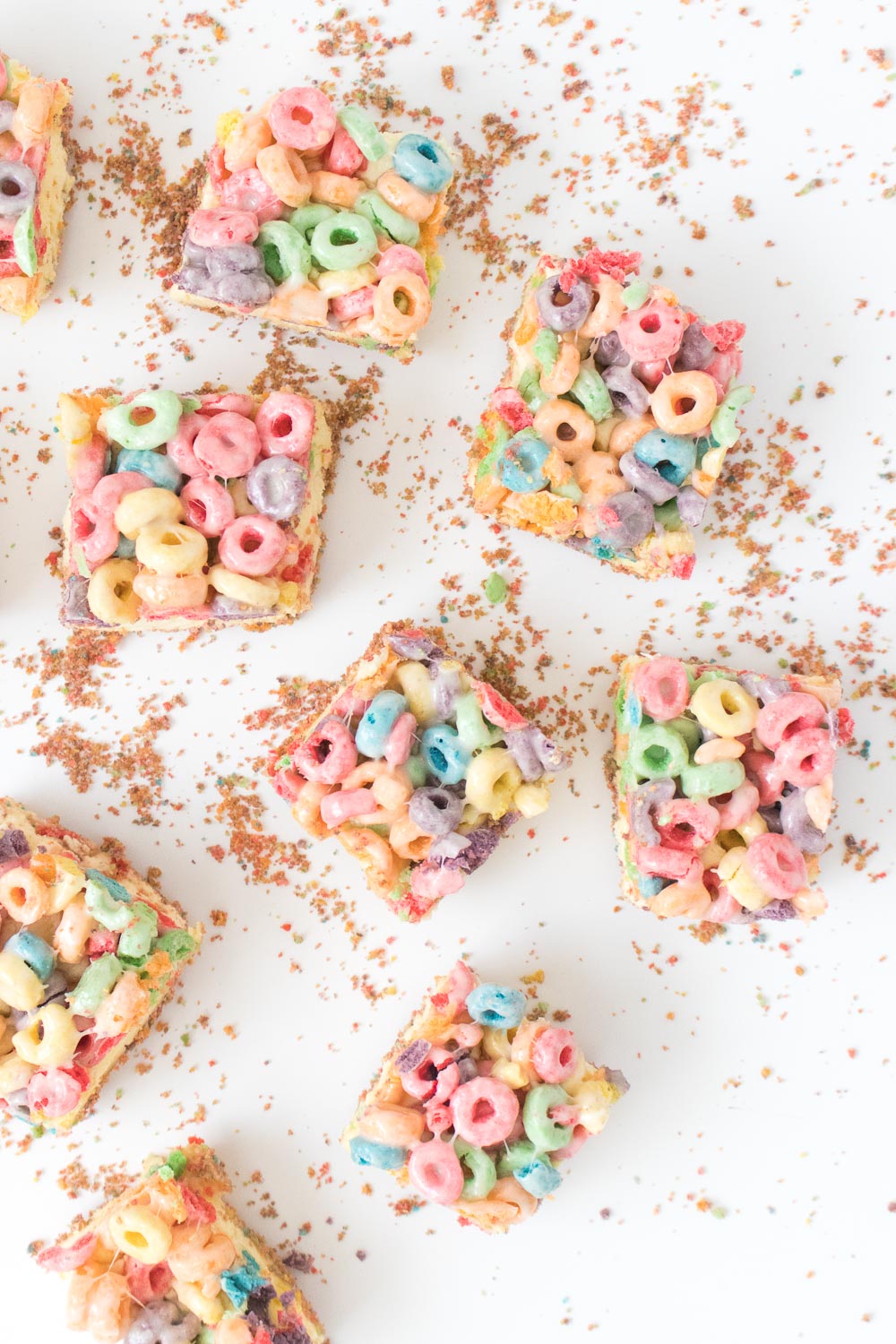 Froot Loops® No-Bake Rainbow Cheesecake