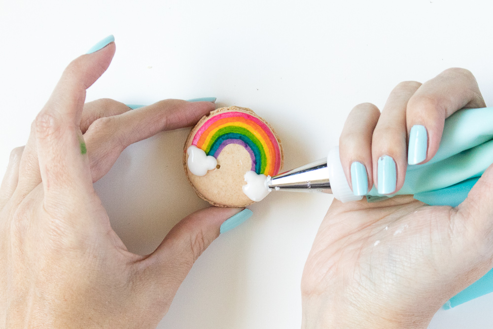 Painted Rainbow Macarons | Club Crafted