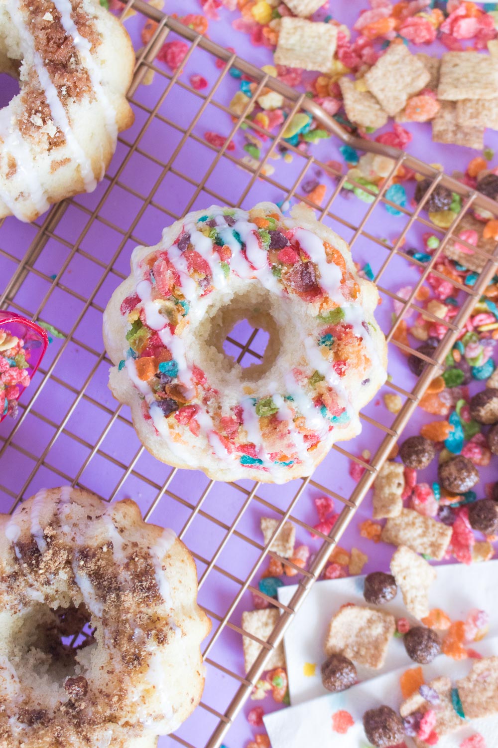 Mini Breakfast Cereal Bunt Cakes | Club Crafted