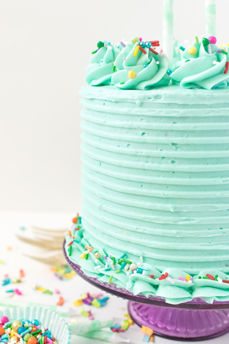 Simple Chocolate Cake with Vanilla Frosting | Club Crafted