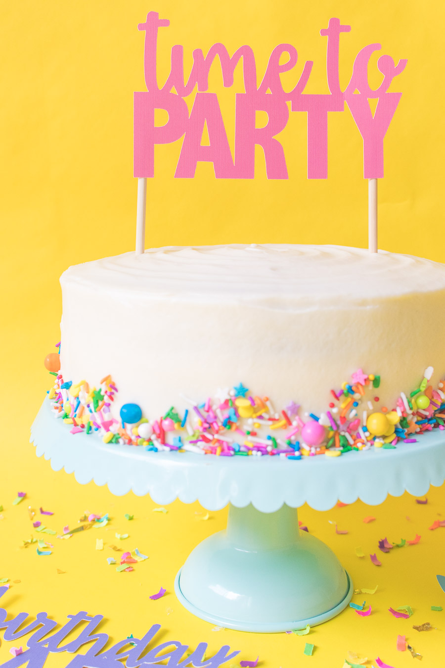 Printable Cake Toppers For Birthdays Free Svg Templates