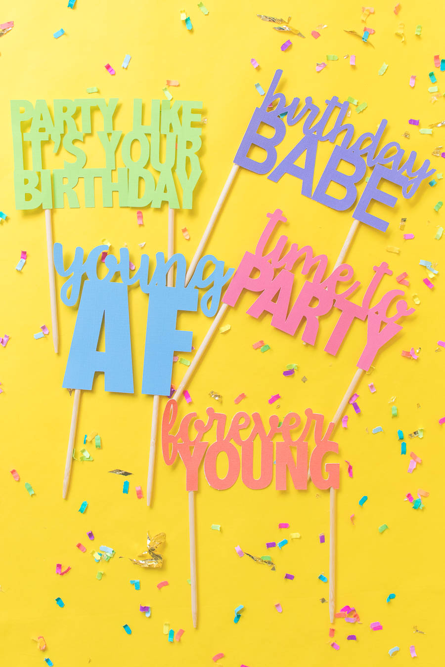 Printable Cake Toppers for Birthdays (+ Free SVG Templates!)
